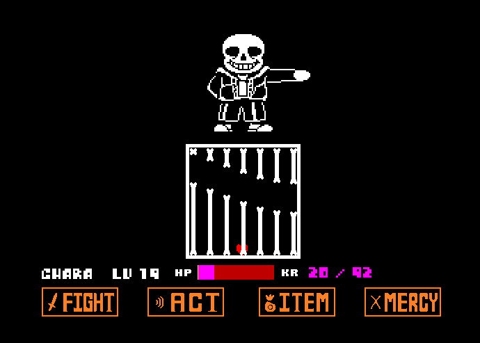 Challenging part of the Sans fight